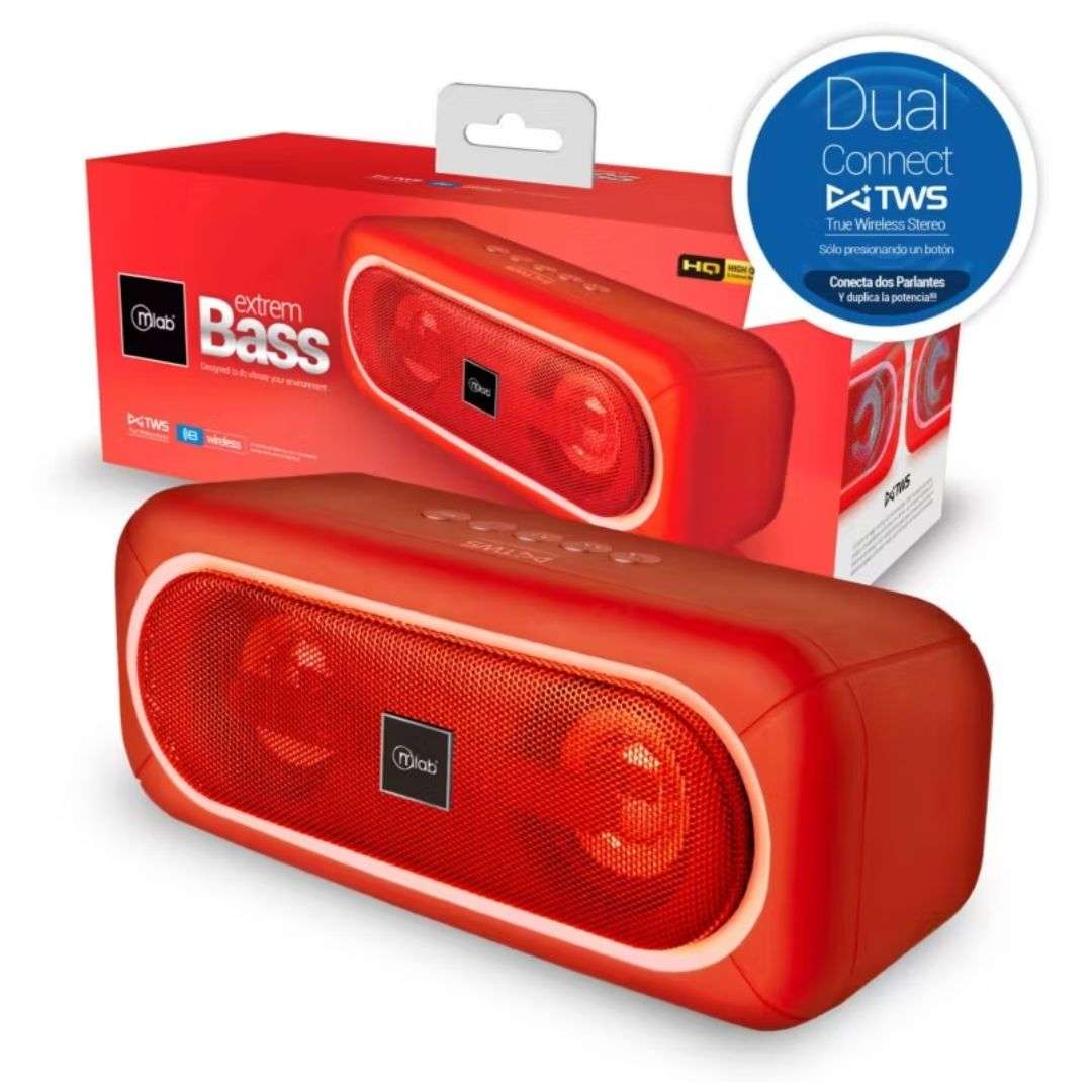 Parlante Mlab Extrem Bass 08908 Diseño Compacto y Sonido Envolvente