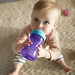Vaso Avent Boquilla Blanda Antimordidas 300 Ml SCF802/02+9M Morado - Imagen 5