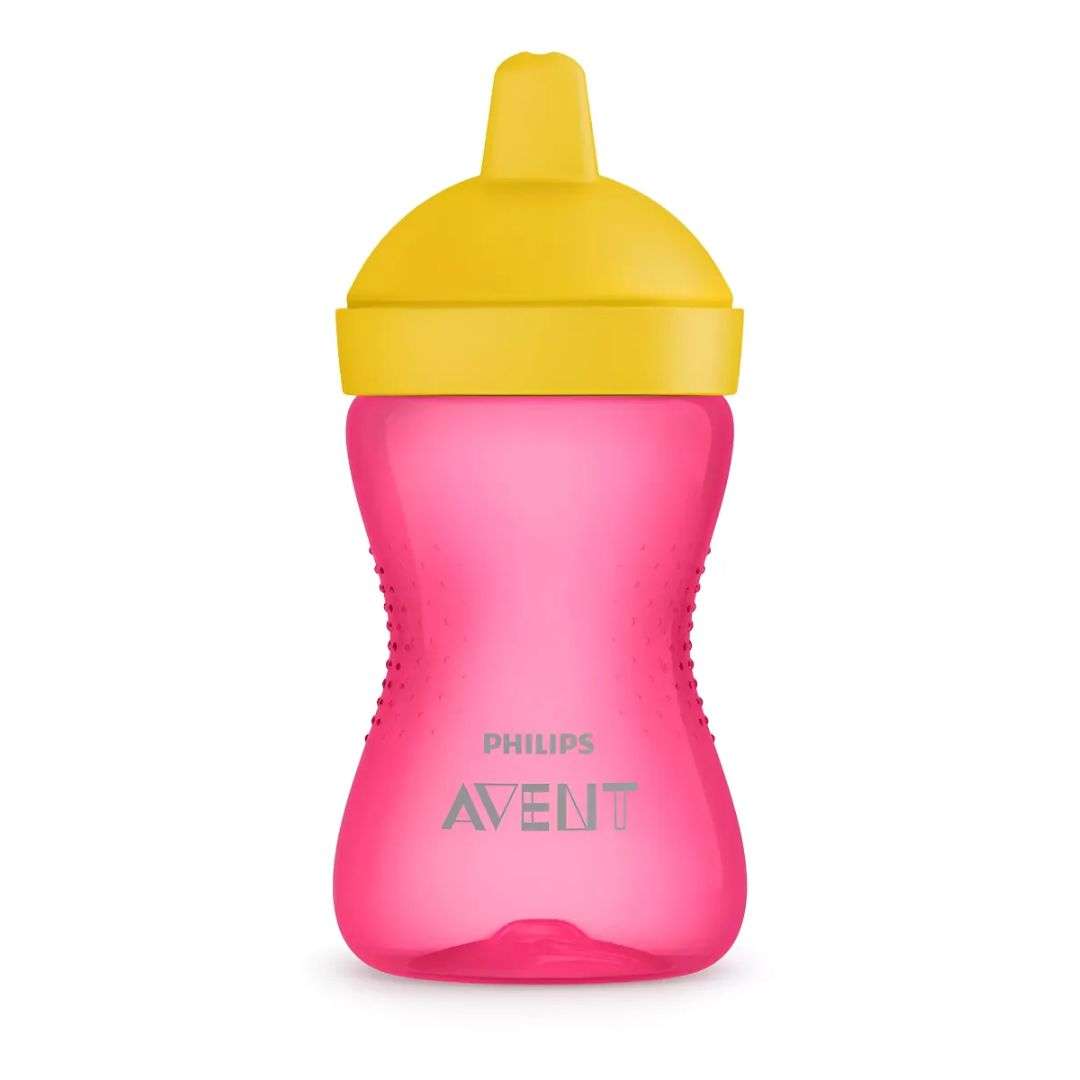 Vaso Con Boquilla Rigida Philips Avent Scf803/04 300ml Rojo Amarillo