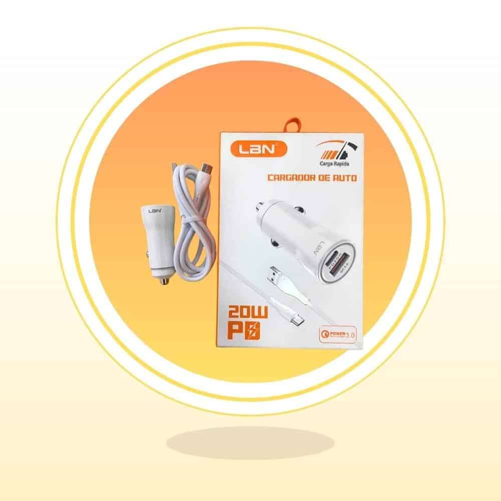 CARGADOR DE AUTO 20W LBN LBCC14