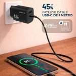 Cargador Portátil Carga Rápida 45W Master-G: La Guía Definitiva para una Energía Increíble - Imagen 3