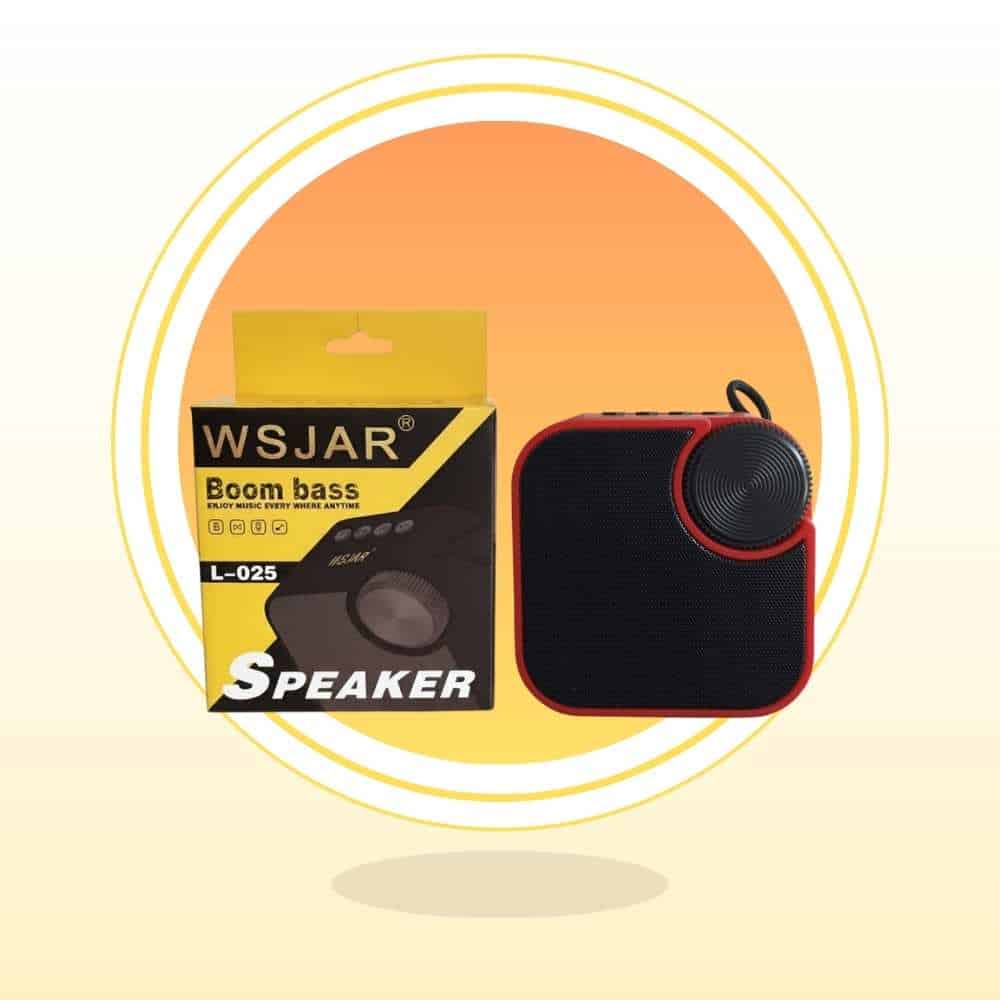 PARLANTE WSJAR L-025 BOOM BASS ROJO